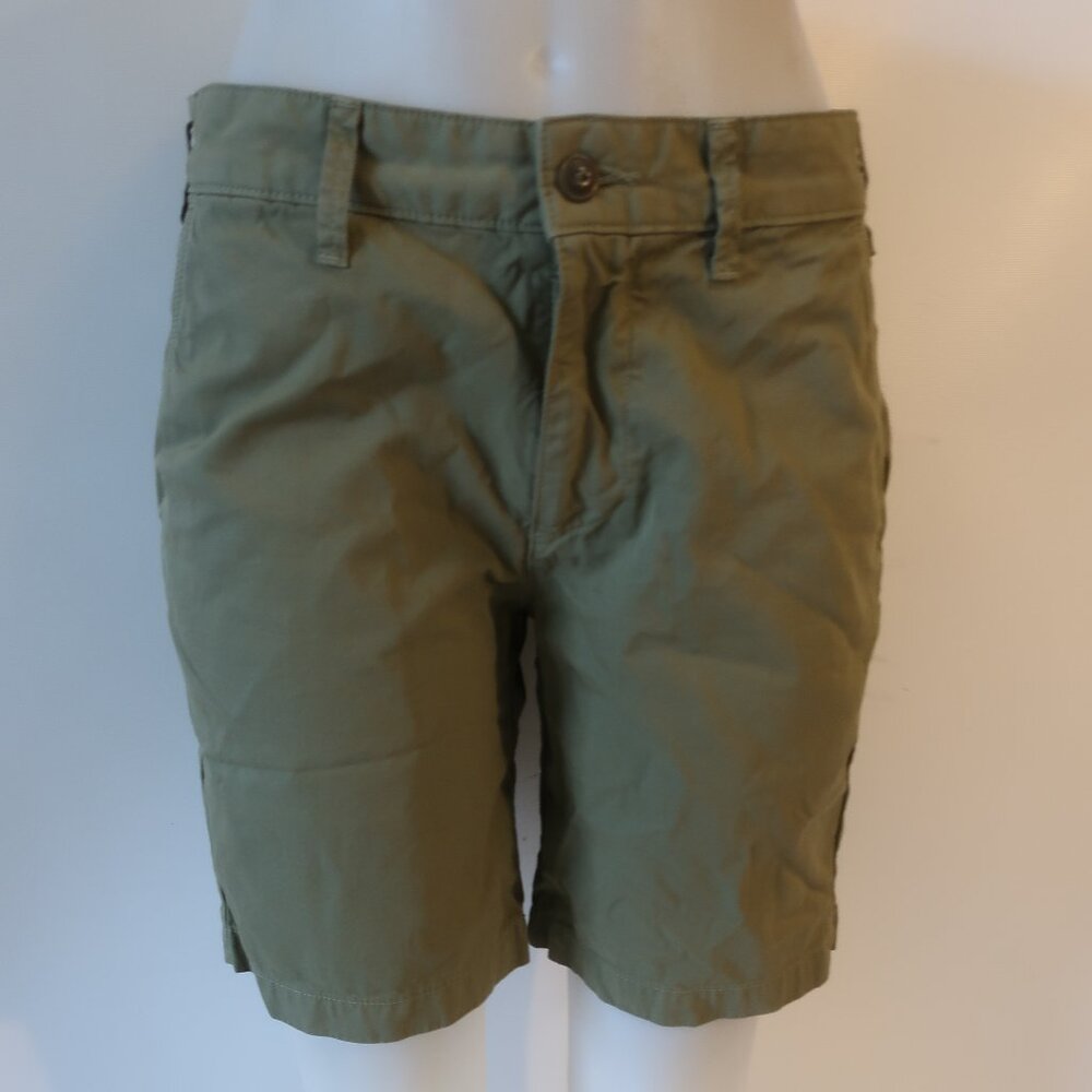Mens Sku Army Green 100% Cotton Flat Front Shorts 30